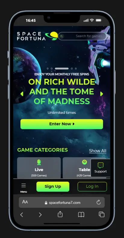 space fortuna application